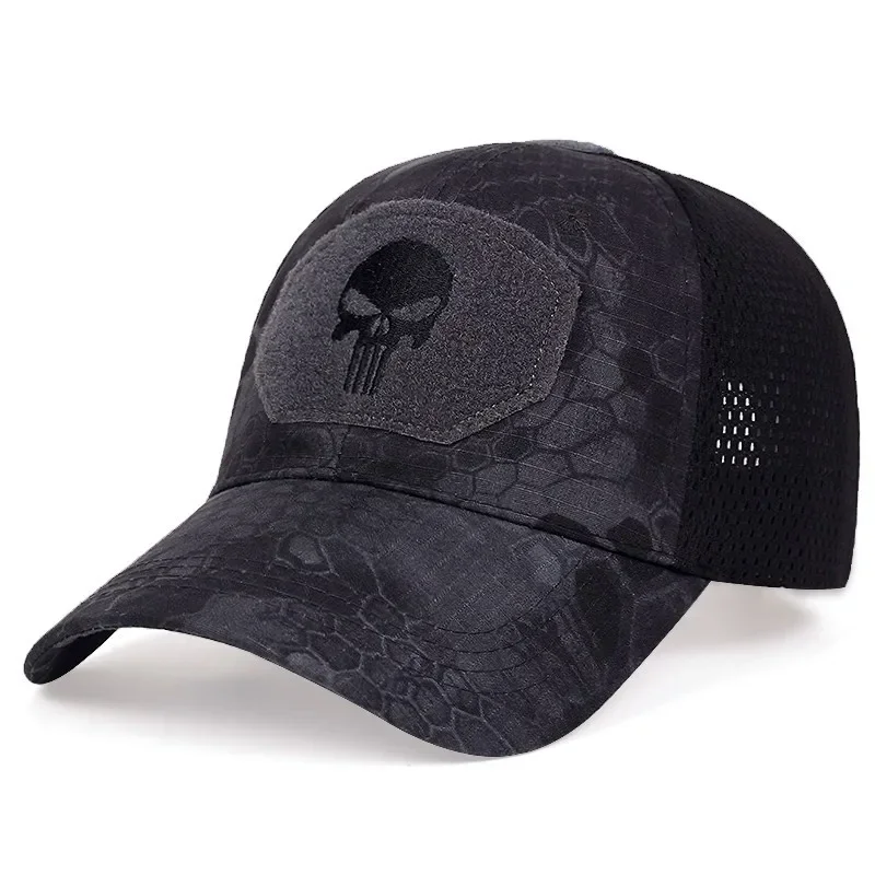 Casquettes de baseball en maille pour hommes et femmes, couvre-chef de camionneur, couvre-chef d'extérieur, couvre-chef militaire, pare-soleil, été, airsoft