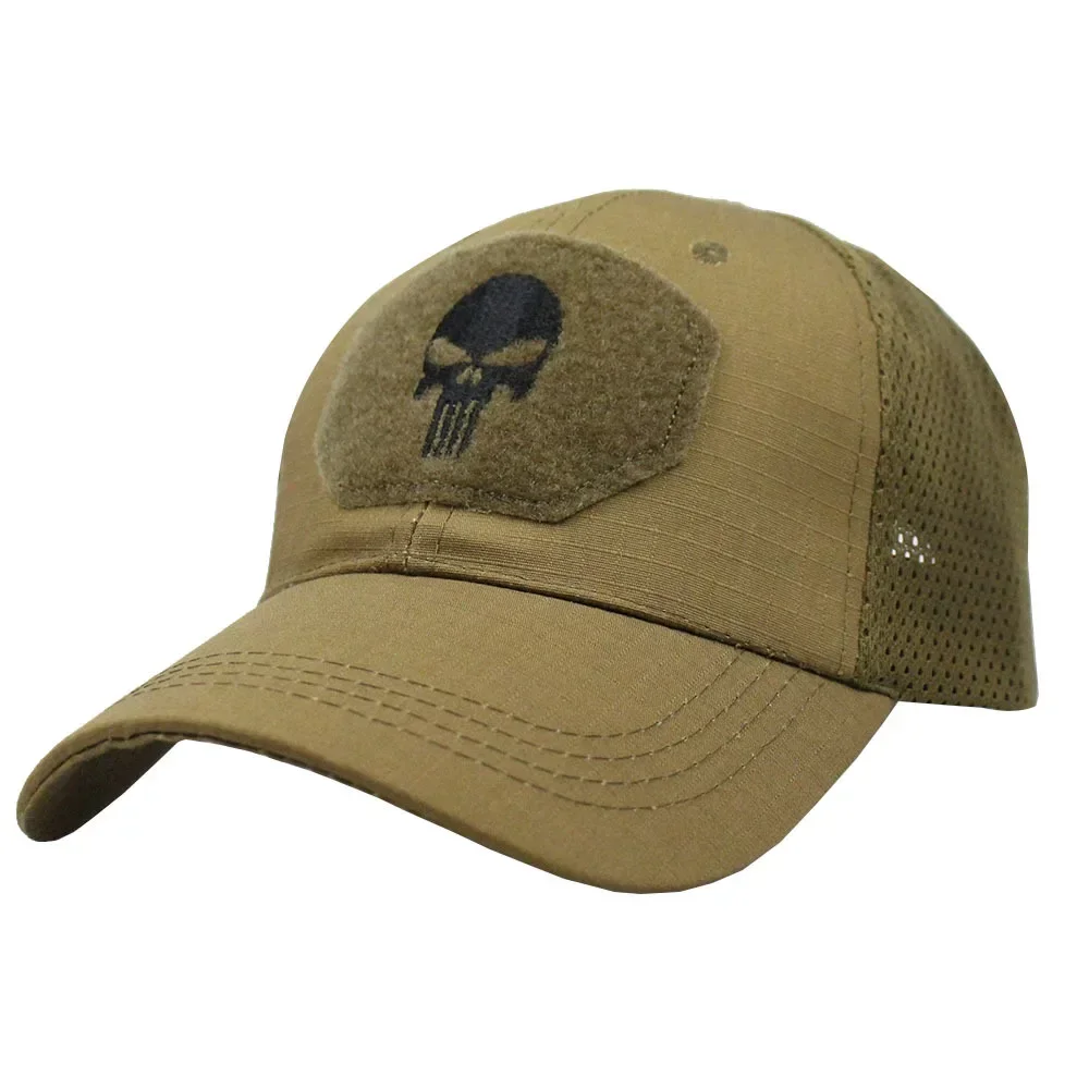 Casquettes de baseball en maille pour hommes et femmes, couvre-chef de camionneur, couvre-chef d'extérieur, couvre-chef militaire, pare-soleil, été, airsoft