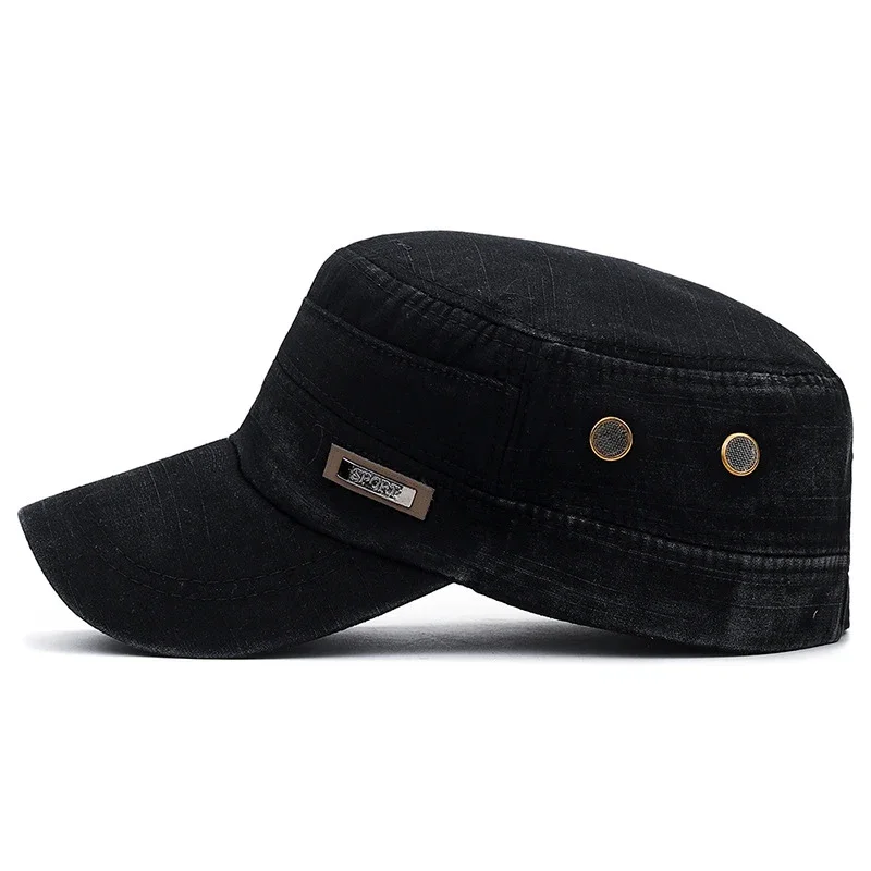 Casquette unisexe réglable Snapback, casquette plate de cadet militaire, vêtements de mode, sports de plein air décontractés, baseball, irritation, nouveau