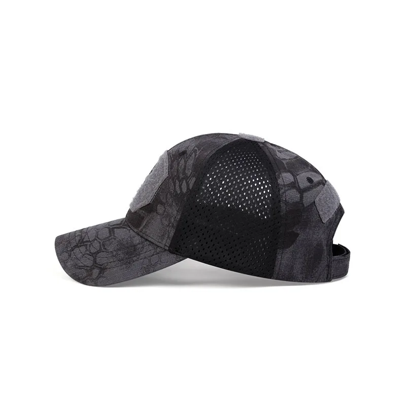 Casquette de baseball militaire Géroutcentré CamSolomon, casquette des forces spéciales, visière tête de mort, casquette velcro