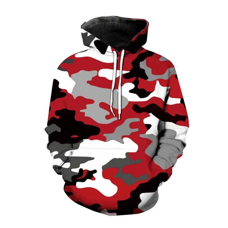 CamSolomon-Sweat à capuche de style armée pour hommes et femmes, pull imprimé en 3D, sweat à capuche mode Harajuku Streetwear, manteau, vêtements masculins