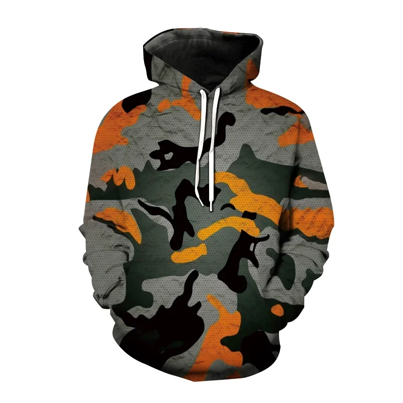 CamSolomon-Sweat à capuche de style armée pour hommes et femmes, pull imprimé en 3D, sweat à capuche mode Harajuku Streetwear, manteau, vêtements masculins