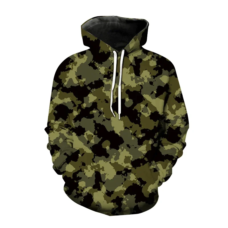 CamSolomon-Sweat à capuche de style armée pour hommes et femmes, pull imprimé en 3D, sweat à capuche mode Harajuku Streetwear, manteau, vêtements masculins