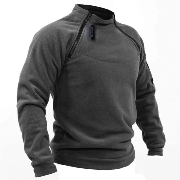 Veste Thermique KeepticalSmile pour Homme, Pull à Fermeture Éclair Chaud, Manteau Coupe-Vent, Sweat de Randonnée, Vêtements d'Extérieur, Grande Taille, 5XL, 4XL – Image 6