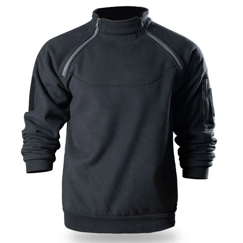 Veste Thermique KeepticalSmile pour Homme, Pull à Fermeture Éclair Chaud, Manteau Coupe-Vent, Sweat de Randonnée, Vêtements d'Extérieur, Grande Taille, 5XL, 4XL