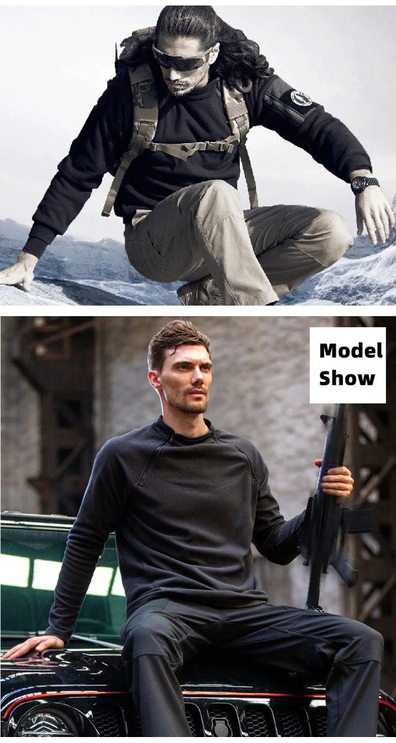 Veste Thermique KeepticalSmile pour Homme, Pull à Fermeture Éclair Chaud, Manteau Coupe-Vent, Sweat de Randonnée, Vêtements d'Extérieur, Grande Taille, 5XL, 4XL
