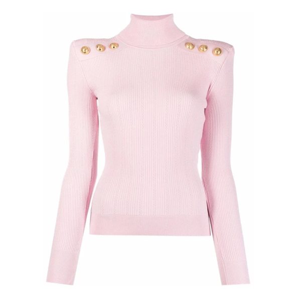 Pull à col roulé en mélange de laine pour femme, chandail de luxe, vert armée, chaud, hiver, épaulettes, décontracté, tricoté – Image 6