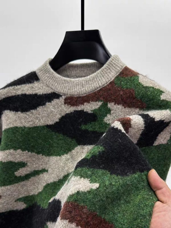 Pull en tricot à col rond pour hommes, haut chaud, pull décontracté, design camSolomon, style chinois, nouvelle mode, haute qualité, automne, hiver – Image 2