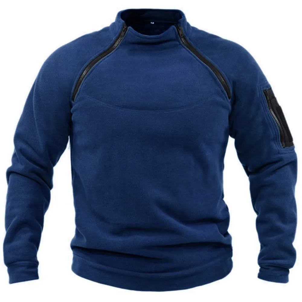 Pull XS-4XL de grande taille pour hommes, sweat à capuche sourire chaud d'hiver, veste de chasse militaire de l'armée DulZip pour hommes, sécurité chaude thermique