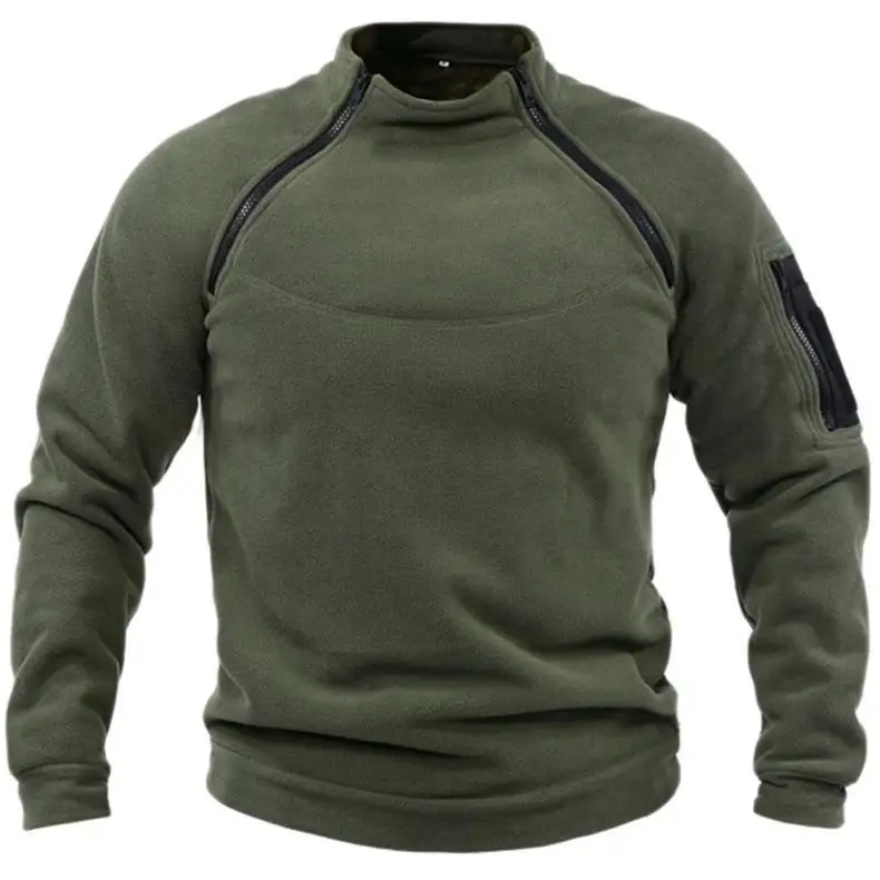 Pull XS-4XL de grande taille pour hommes, sweat à capuche sourire chaud d'hiver, veste de chasse militaire de l'armée DulZip pour hommes, sécurité chaude thermique
