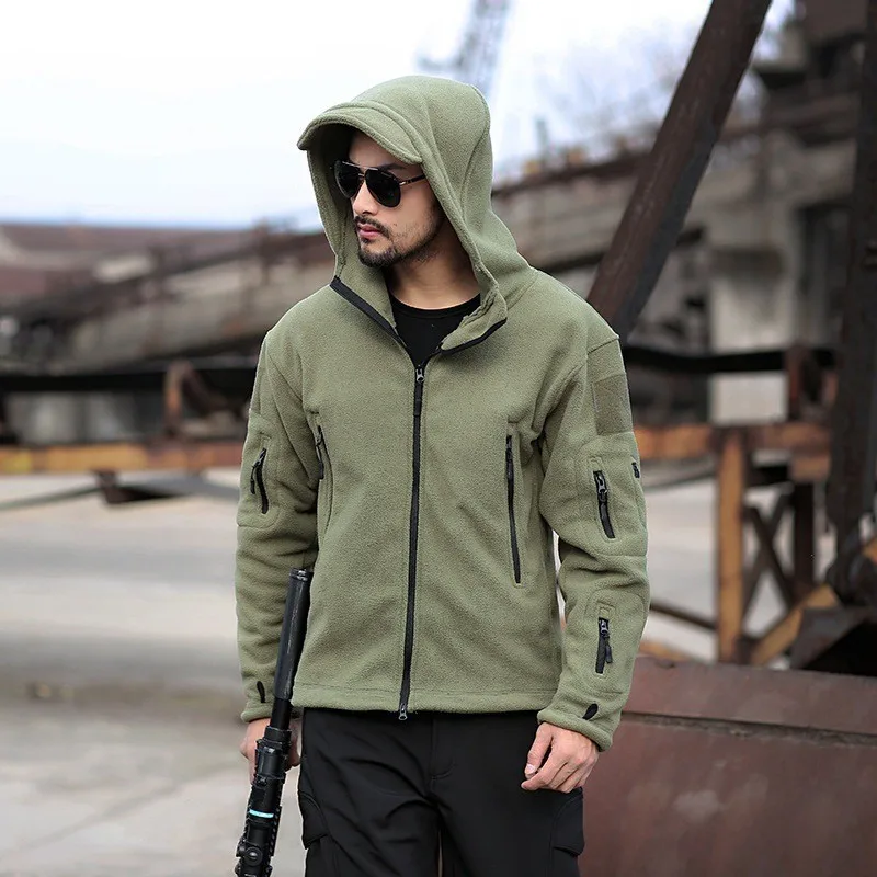 Sweat à capuche à manches longues pour hommes, sweat-shirt chaud, manteau d'entraînement, vêtements pour hommes