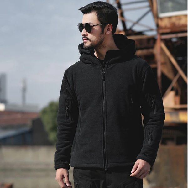 Sweat à capuche à manches longues pour hommes, sweat-shirt chaud, manteau d'entraînement, vêtements pour hommes – Image 3