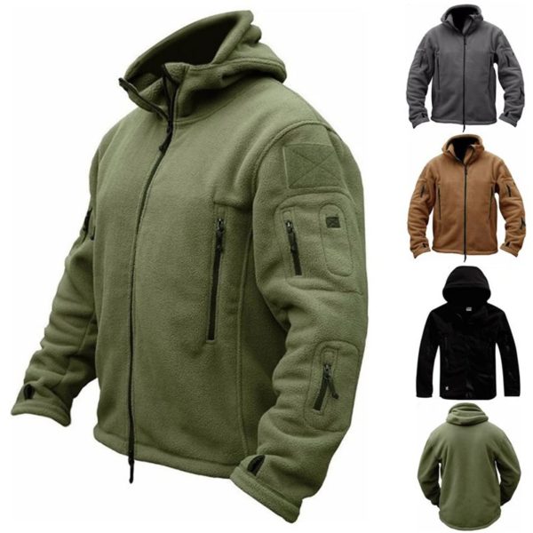 Sweat à capuche à manches longues pour hommes, sweat-shirt chaud, manteau d'entraînement, vêtements pour hommes – Image 2