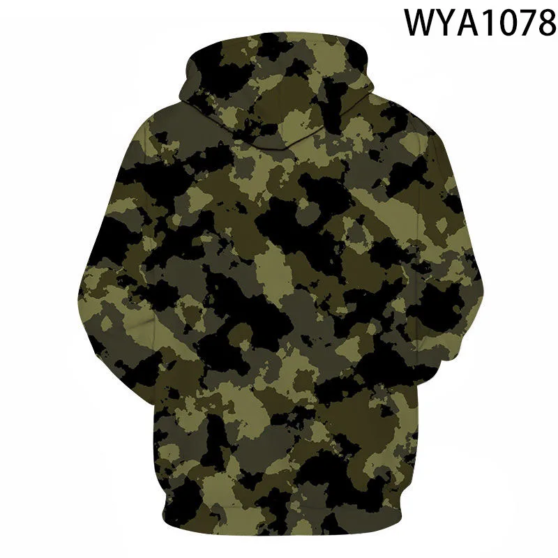 Sweat à capuche imprimé camsalomon militaire pour hommes et femmes, sweats à capuche 3D pour enfants, sweat-shirt décontracté pour garçon et fille, streetwear cool pour enfants, pull à capuche, nouveau, 2022