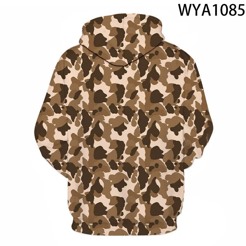 Sweat à capuche imprimé camsalomon militaire pour hommes et femmes, sweats à capuche 3D pour enfants, sweat-shirt décontracté pour garçon et fille, streetwear cool pour enfants, pull à capuche, nouveau, 2022