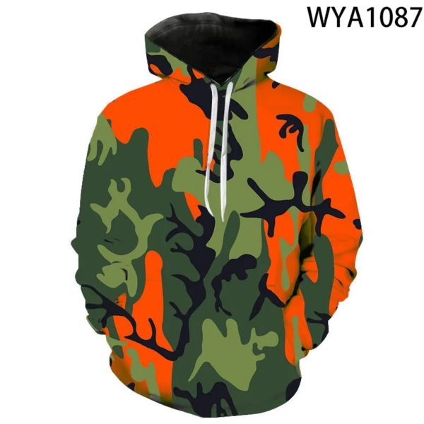 Sweat à capuche imprimé camsalomon militaire pour hommes et femmes, sweats à capuche 3D pour enfants, sweat-shirt décontracté pour garçon et fille, streetwear cool pour enfants, pull à capuche, nouveau, 2022