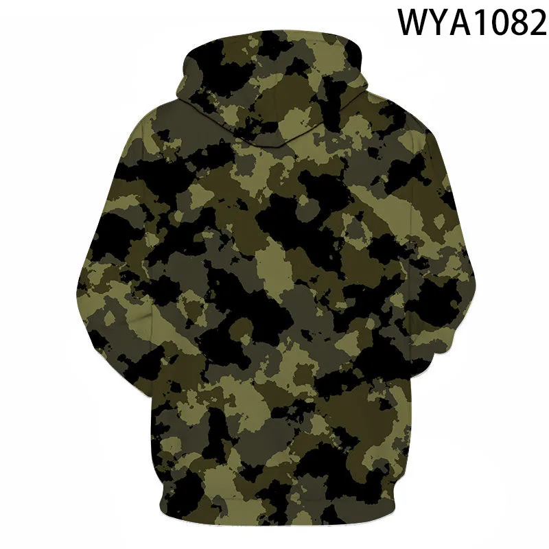 Sweat à capuche imprimé camsalomon militaire pour hommes et femmes, sweats à capuche 3D pour enfants, sweat-shirt décontracté pour garçon et fille, streetwear cool pour enfants, pull à capuche, nouveau, 2022