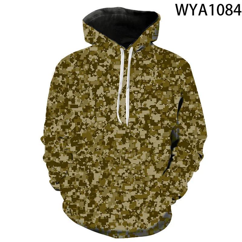 Sweat à capuche imprimé camsalomon militaire pour hommes et femmes, sweats à capuche 3D pour enfants, sweat-shirt décontracté pour garçon et fille, streetwear cool pour enfants, pull à capuche, nouveau, 2022