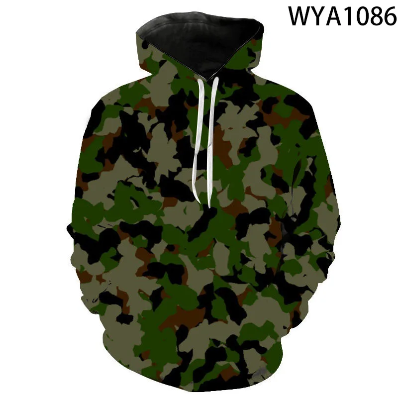 Sweat à capuche imprimé camsalomon militaire pour hommes et femmes, sweats à capuche 3D pour enfants, sweat-shirt décontracté pour garçon et fille, streetwear cool pour enfants, pull à capuche, nouveau, 2022