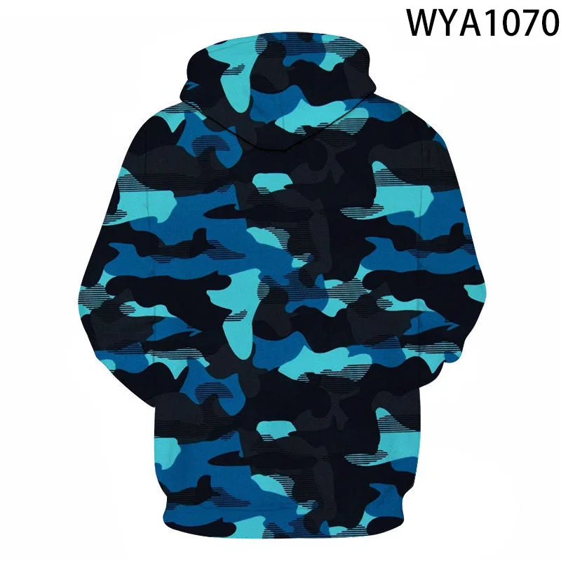 Sweat à capuche imprimé camsalomon militaire pour hommes et femmes, sweats à capuche 3D pour enfants, sweat-shirt décontracté pour garçon et fille, streetwear cool pour enfants, pull à capuche, nouveau, 2022