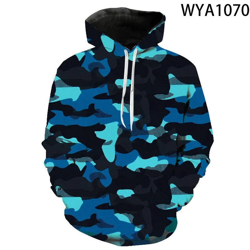 Sweat à capuche imprimé camsalomon militaire pour hommes et femmes, sweats à capuche 3D pour enfants, sweat-shirt décontracté pour garçon et fille, streetwear cool pour enfants, pull à capuche, nouveau, 2022