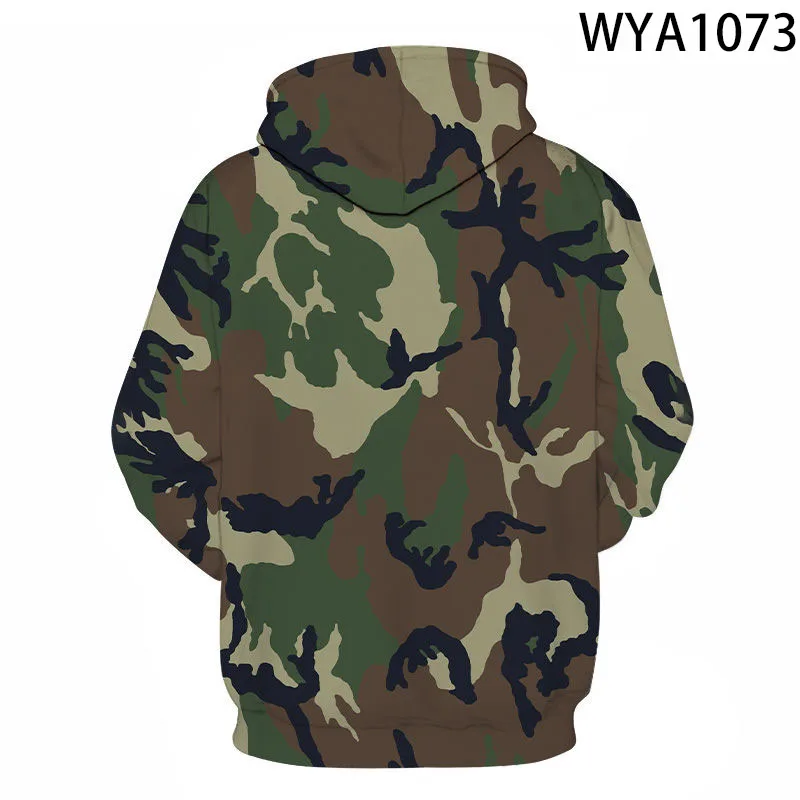 Sweat à capuche imprimé camsalomon militaire pour hommes et femmes, sweats à capuche 3D pour enfants, sweat-shirt décontracté pour garçon et fille, streetwear cool pour enfants, pull à capuche, nouveau, 2022