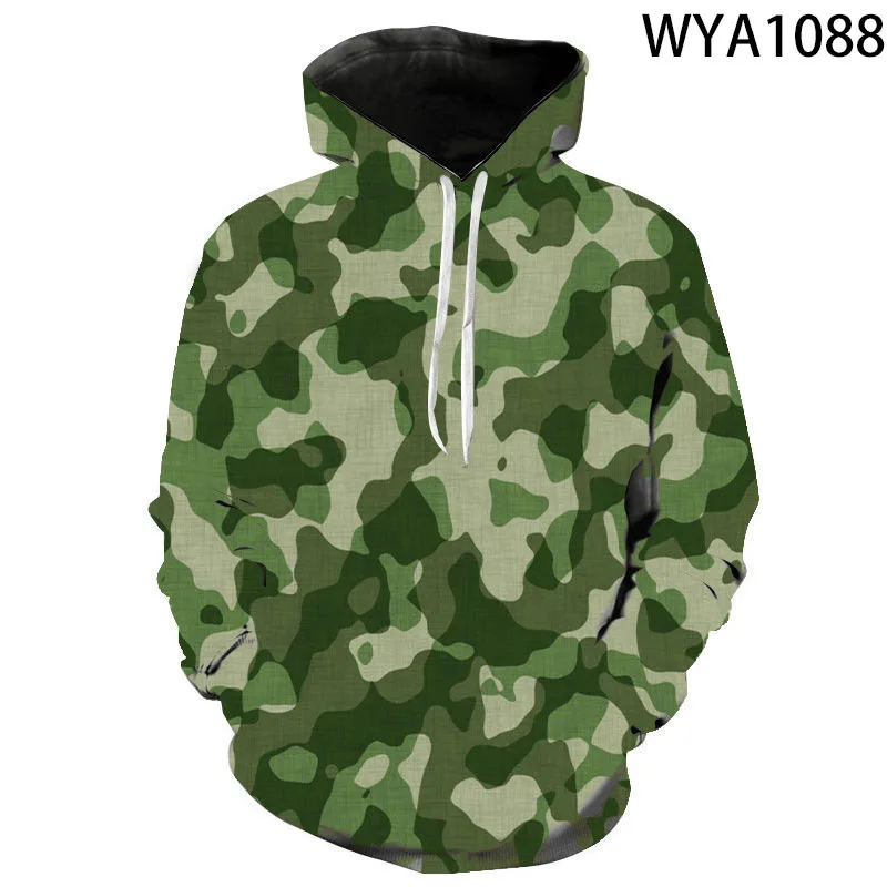 Sweat à capuche imprimé camsalomon militaire pour hommes et femmes, sweats à capuche 3D pour enfants, sweat-shirt décontracté pour garçon et fille, streetwear cool pour enfants, pull à capuche, nouveau, 2022