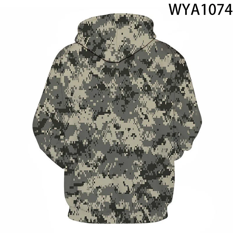 Sweat à capuche imprimé camsalomon militaire pour hommes et femmes, sweats à capuche 3D pour enfants, sweat-shirt décontracté pour garçon et fille, streetwear cool pour enfants, pull à capuche, nouveau, 2022