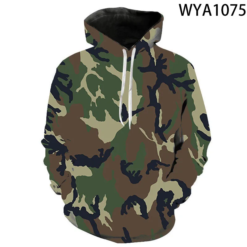 Sweat à capuche imprimé camsalomon militaire pour hommes et femmes, sweats à capuche 3D pour enfants, sweat-shirt décontracté pour garçon et fille, streetwear cool pour enfants, pull à capuche, nouveau, 2022