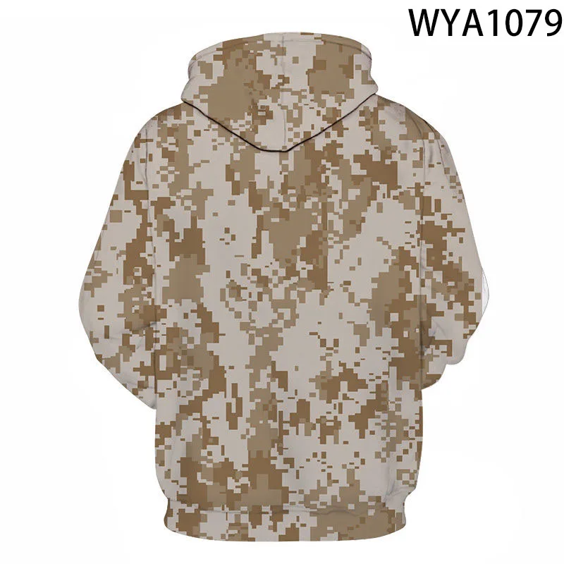 Sweat à capuche imprimé camsalomon militaire pour hommes et femmes, sweats à capuche 3D pour enfants, sweat-shirt décontracté pour garçon et fille, streetwear cool pour enfants, pull à capuche, nouveau, 2022