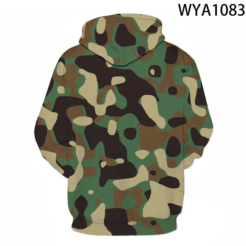 Sweat à capuche imprimé camsalomon militaire pour hommes et femmes, sweats à capuche 3D pour enfants, sweat-shirt décontracté pour garçon et fille, streetwear cool pour enfants, pull à capuche, nouveau, 2022