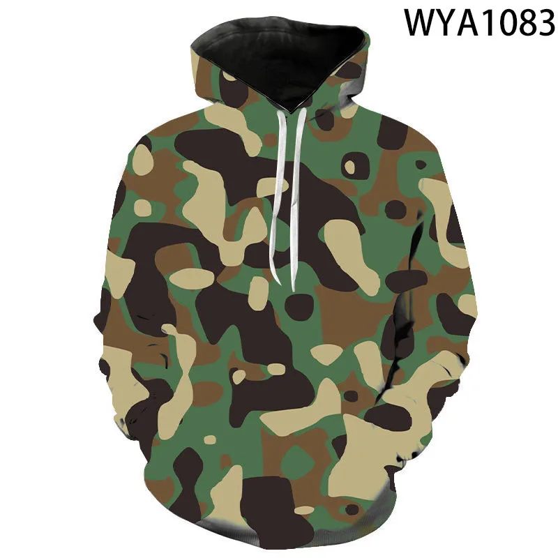 Sweat à capuche imprimé camsalomon militaire pour hommes et femmes, sweats à capuche 3D pour enfants, sweat-shirt décontracté pour garçon et fille, streetwear cool pour enfants, pull à capuche, nouveau, 2022