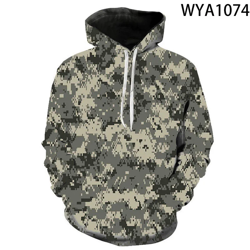 Sweat à capuche imprimé camsalomon militaire pour hommes et femmes, sweats à capuche 3D pour enfants, sweat-shirt décontracté pour garçon et fille, streetwear cool pour enfants, pull à capuche, nouveau, 2022