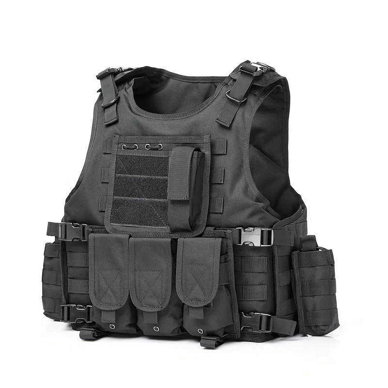 YAKEDA-Gilet Tactique Multifonctionnel Résistant à l'Usure, Vêtements d'Entraînement en Plein Air, Équipement de Protection