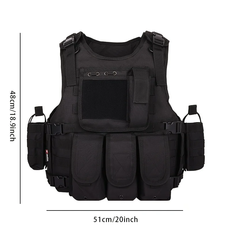 YAKEDA-Gilet Tactique Multifonctionnel Résistant à l'Usure, Vêtements d'Entraînement en Plein Air, Équipement de Protection