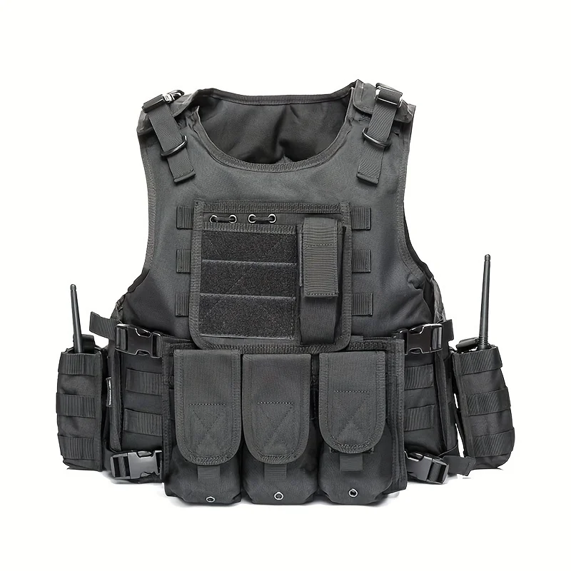 YAKEDA-Gilet Tactique Multifonctionnel Résistant à l'Usure, Vêtements d'Entraînement en Plein Air, Équipement de Protection
