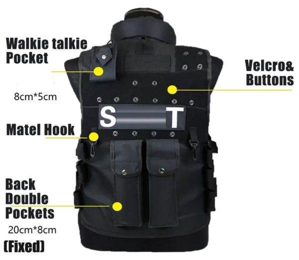 Dulglakip-Gilet de chasse multi-poches, gilet d'entraînement militaire, gilet de jeu CS, garde de sécurité modulaire, glaçure SWAT, extérieur – Image 3