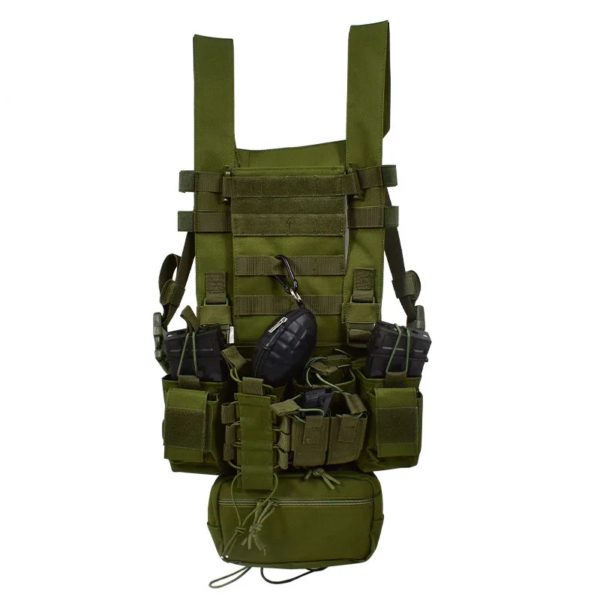 Plate-forme de poitrine militaire DulChest GlaD3, système DulglaMOLLE, léger, dégagement rapide, jeu de guerre, paintball, 600D – Image 4