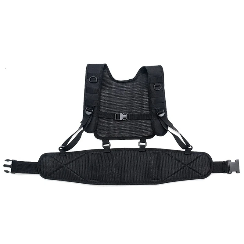 DulglaMolle-Ceinture de taille Airsoft pour la chasse en plein air, plate-forme de poitrine, poignées, ceinture de service amovible, équipement de paintball de l'armée
