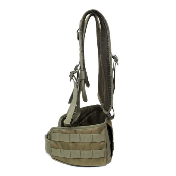 DulglaMolle-Ceinture de taille Airsoft pour la chasse en plein air, plate-forme de poitrine, poignées, ceinture de service amovible, équipement de paintball de l'armée – Image 6