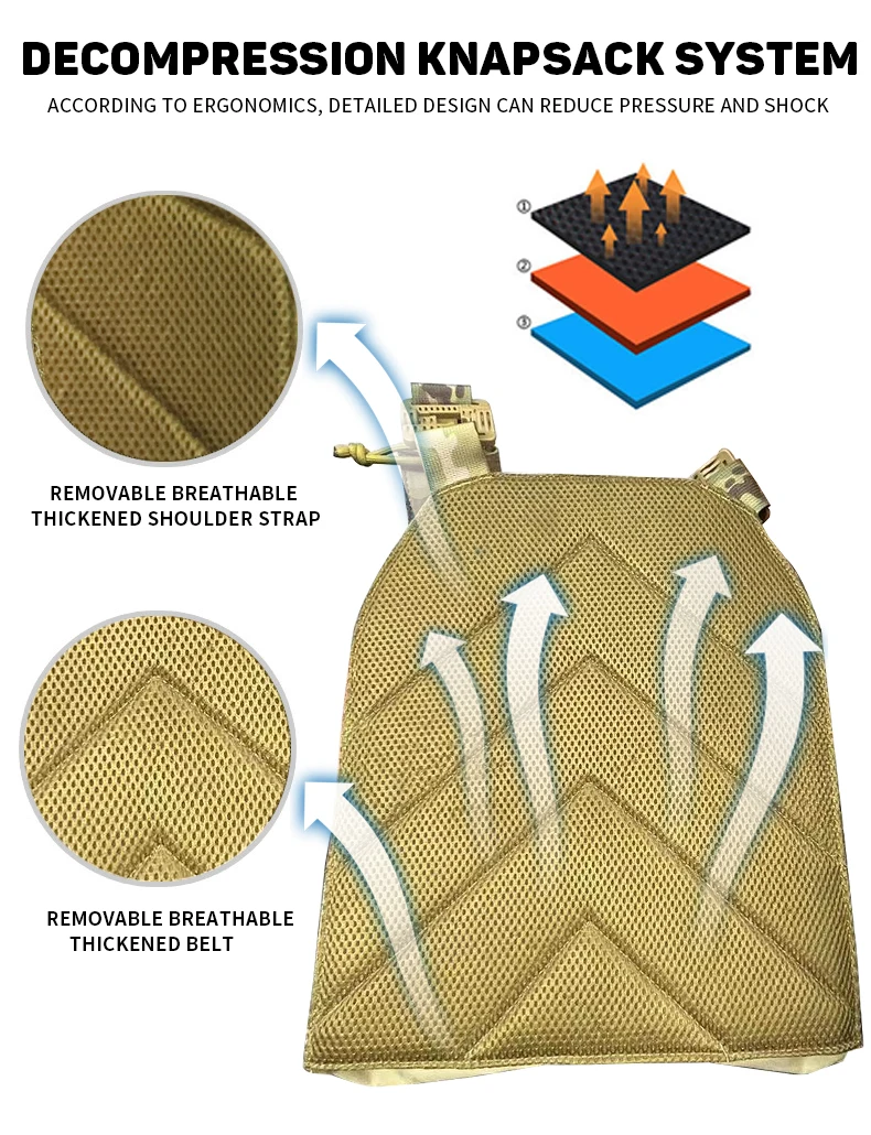 DulglaEquipement de protection réglable pour la chasse en plein air, plaque de protection, gilet de chasse réglable, équipement de saut Airsoft