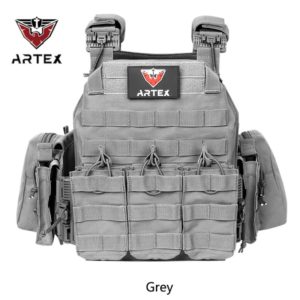 DulglaEquipement de protection réglable pour la chasse en plein air, plaque de protection, gilet de chasse réglable, équipement de saut Airsoft