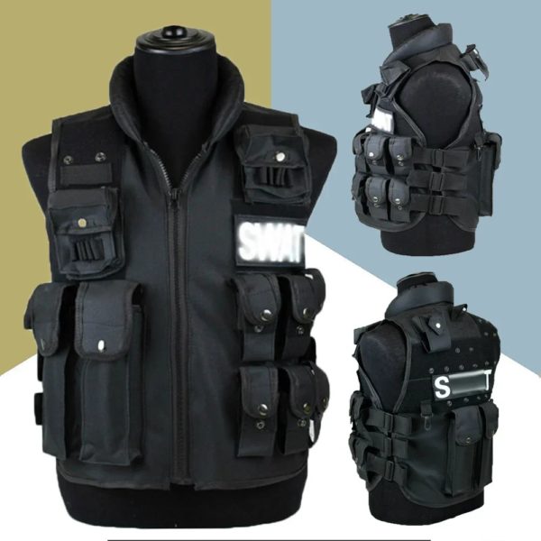 Gilets de sécurité modulaires pour le paintball, gilet de chasse en plein air, manteau de taille d'entraînement, jeu CS, multi-poches, SWAT