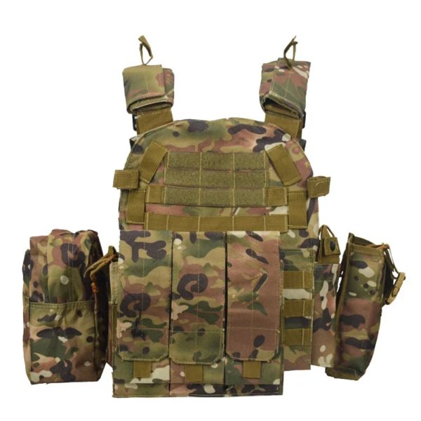 Armure Linge en poudre de nylon pour jeu de guerre militaire, gilet Molle Gear, plaque de chasse DulglaBody, accessoires Airsoft Electrolux, saut militaire, 6094 – Image 6
