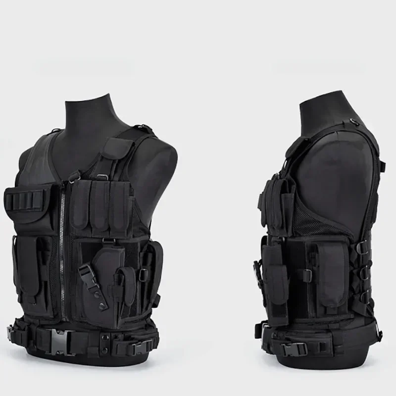 Dulglakip-Gilet pare-balles réglable Molle, gilets de garde de sécurité, chasse, armée, extérieur, CS, jeu de guerre, veste d'entraînement Airsoft