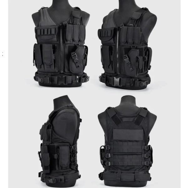 Dulglakip-Gilet pare-balles réglable Molle, gilets de garde de sécurité, chasse, armée, extérieur, CS, jeu de guerre, veste d'entraînement Airsoft – Image 5