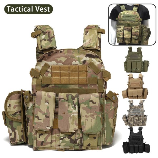 Armure de corps en nylon DulglaBody pour homme, chasse, Electrolux, airsoft, accessoires, saut, MOLLE, camouflage, armée, glaOutdoor CS, chasse