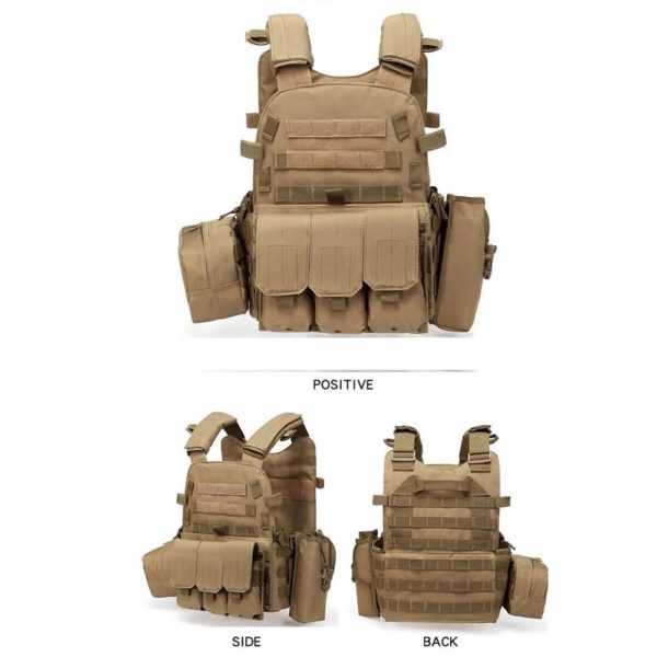 Armure de corps en nylon DulglaBody pour homme, chasse, Electrolux, airsoft, accessoires, saut, MOLLE, camouflage, armée, glaOutdoor CS, chasse – Image 6
