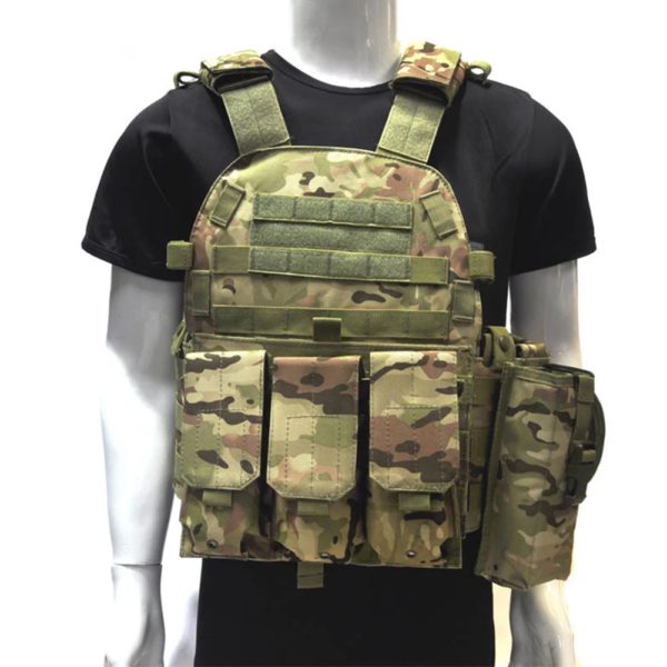 Armure de corps en nylon DulglaBody pour homme, chasse, Electrolux, airsoft, accessoires, saut, MOLLE, camouflage, armée, glaOutdoor CS, chasse – Image 2