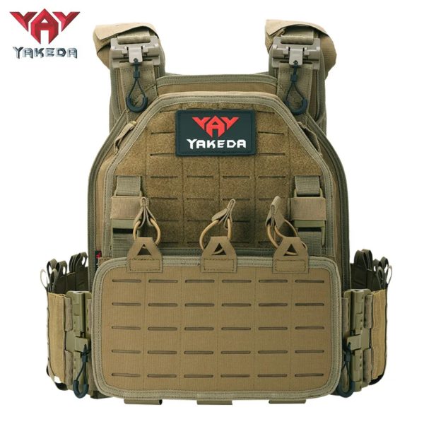 Yakeda-Gilet Dulvest 1000D en Nylon Durable, Multi-Cam, Porte-plaque, Gilet de html, Gilet de Protection